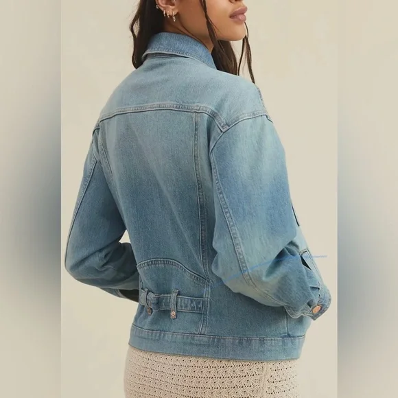 Anthropologie Pilcro Comeback Boyfriend Denim Jacket Size XS. B22 - Picture 2 of 9